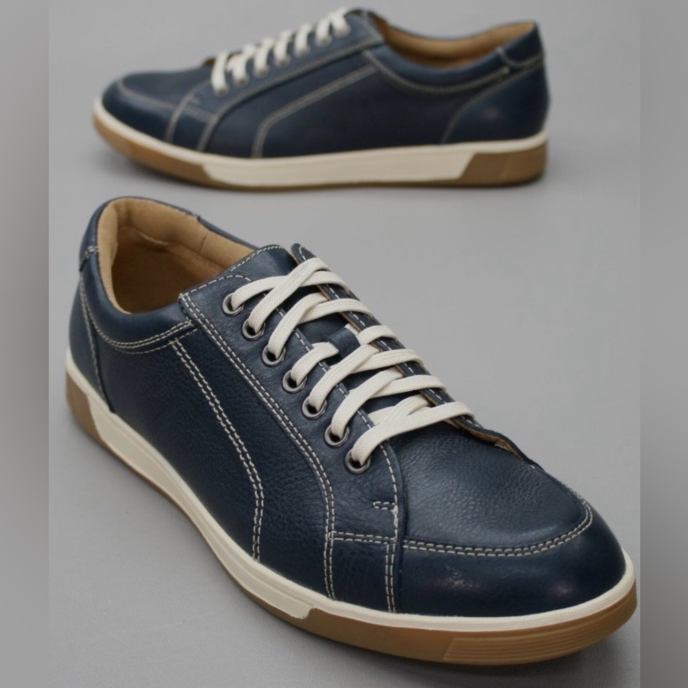 Cole Haan Quincy Sport Navy Blue Leather Sneakers Men's Size 10 M